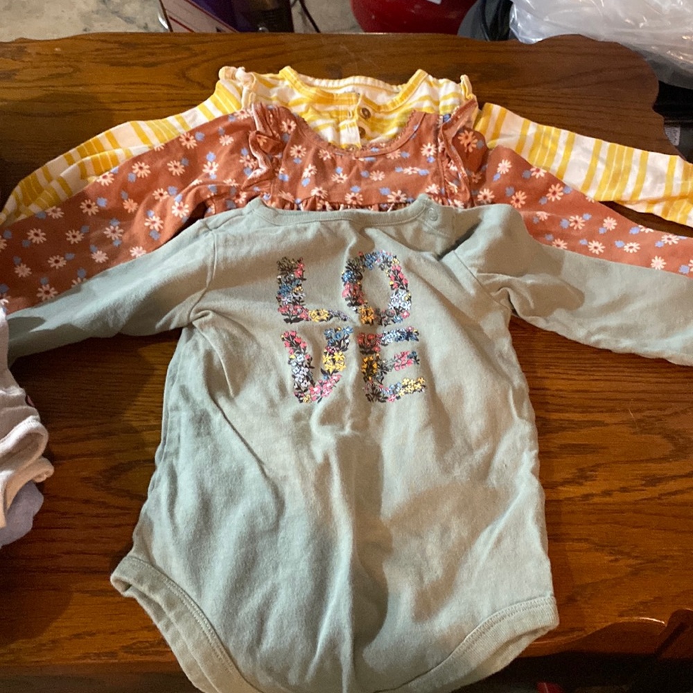 (3) 18 mos long sleeve button tops